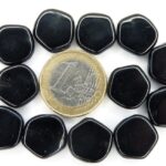 0010012 Zwart 5 kantige platte schijf 12 Pc.-0
