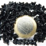 0010046 Zwart kelkvormig bloemetje 75 Pc-0