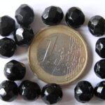 0010405 Zwart facet geslepen 8 mm.-0