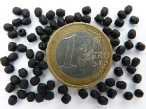 0010420A Matte (Frosted) Jet facet 3mm.-0