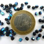 0010425 Mat zwart facet met AB 3 mm.-0