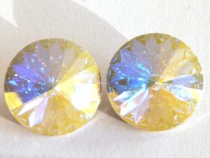 12 mm. 001 AB Crystal AB 1122 Swarovski Rivoli-0