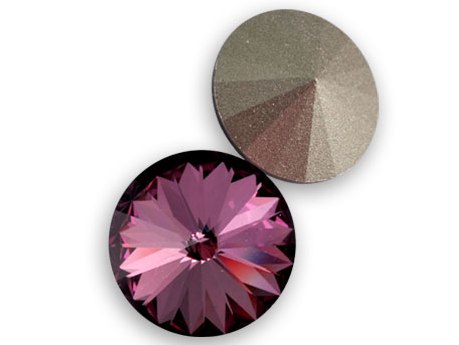 12 mm. 001 ANTP Crystal Antique Pink 1122 Swarovski Rivoli-0