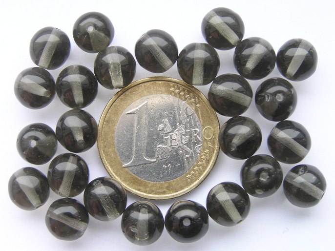 08-R-40010 Black Diamond rond 8 mm. 25 Pc.-0 08-R-40010 Black Diamond rond 8 mm. 25 Pc.-0
