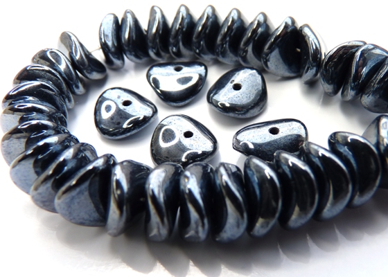 0020061 Hematite gekromd schijfje 25 stuks-0 0020061 Hematite gekromd schijfje 25 stuks-0
