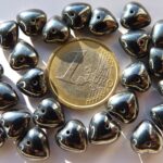 0020075 Hematiet kleurig hartvormig-0