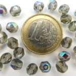 0020226 Black Diamond AB, facet 6 mm. 25 Pc.-0