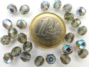 0020226 Black Diamond AB, facet 6 mm. 25 Pc.-0