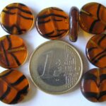 0030009 bruin met zwart ronde schijf-0