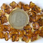 0030011 Bruin met iets zwart bloemvormig.-0