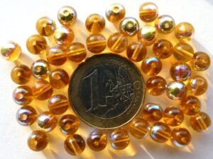 0030060 Rond, Topaz met AB glans 6 mm.-0