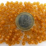 0030061 Mat donkerder Topaz schijfje. 4 x 2 mm.-0