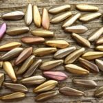 0030077 Daggerbead Matte Metallic Copper 16 x 5,5 mm.-0