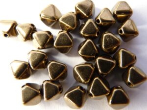 0030103 Brons/Gold dubbele piramides-0