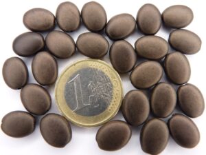 0030105 Matte brown metallic schijfje-0