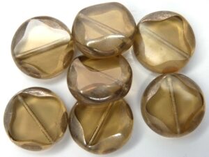 0030110 Smoke Topaz Hematite Table Cut. 16 x 5,5 mm. 4 Pc.-14966