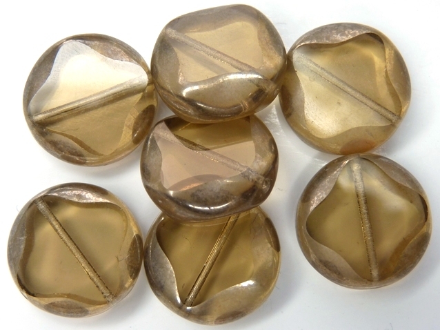 0030110 Smoke Topaz Hematite Table Cut. 16 x 5,5 mm. 4 Pc.-14966