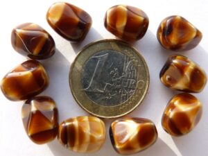 0030115 Tijgeroog bruin, nuggetvorm.-0
