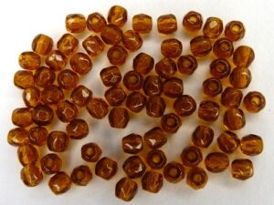 0030200 Topaz bruin facet 2.5 mm. 75 stuks-0