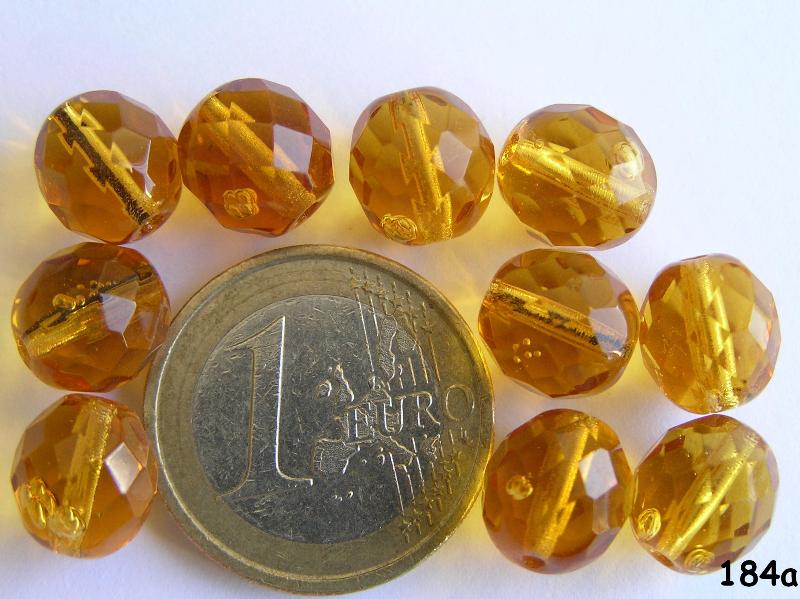 0030215 Topaz facet 10 mm.-0 0030215 Topaz facet 10 mm.-0