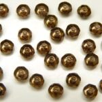 0030225 Crystal Lila Gold Luster facet Rondelle 3 x 2 mm. 30 Pc.-0