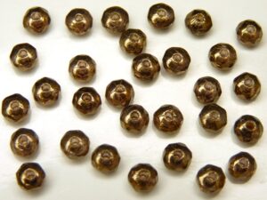 0030225 Crystal Lila Gold Luster facet Rondelle 3 x 2 mm. 30 Pc.-0