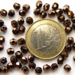 0030235 Jet Nut Bronze facet 4 mm.-0