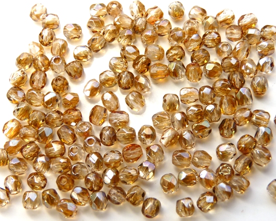 0030242 Crystal met Celsian facet 3 mm.-0 0030242 Crystal met Celsian facet 3 mm.-0