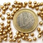 0030248 Matte Metallic Flax facet 3 mm. 75 Pc-0