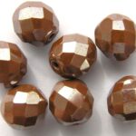 0030260 chocoladebruin facet met zijdeglans 10 mm.-0