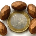 0030295 Silky Bronze/Copper Oval Facet 15 x 10 mm. 5 Pc.-0