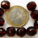 0030296 Dark Topaz facet 10 mm. 10 Pc.-0