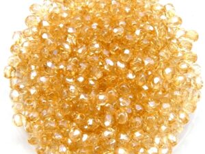 0040201 Crystal Champagne luster facet 3 mm. 50 Pc.-11775