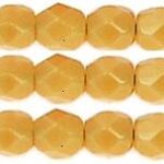 0040229 Silky Light Topaz facet 4 mm. 50 stuks-0