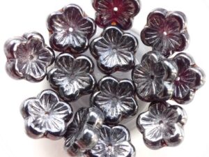 0050067 Garnet-hematite bloem. 12 Pc.-0