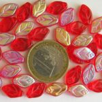 0050040 Rode blaadjes met luster.-0