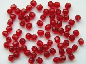 0050202 Siam Ruby facet 3 mm. 75 Pc.-0