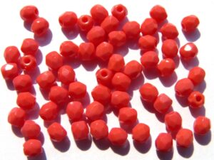 0050253 Koraal rood facet 3 mm.-0