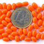 0060012 Opaque Orange eivormige kraal 7 x 5 mm. 50 Pc.-0