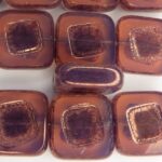 0070005 Pink Opal Bronze, Table cut 14 x 5 mm. 4 Pc-0