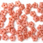 0070011 Pink Silk Flower, 7 x 2 mm. 40 Pc.-0