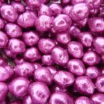 0070065 Fuchsia nugget ruwe glasparels-0