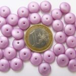 0070066 Satin Lila/Pink glasparel schijfjes.-0