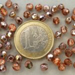 0070308 Crystal Capri Gold facet 3mm. 75 Pc.-0