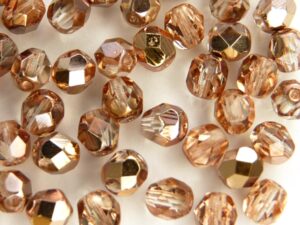 0070310 Crystal met Capri Gold facet 6 mm. 25 stuks-0
