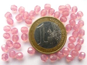 0070342 Opaalroze facet 4 mm.-925
