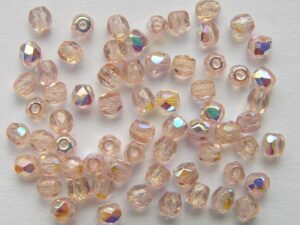 0070383 Rosaline facet met AB, 3 mm. 65 Pc.-0