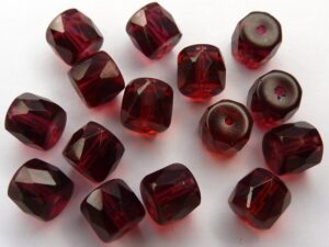 0070415 Fuchsia Tonvormig Facet 8 x 7 mm. 15 Pc.-0