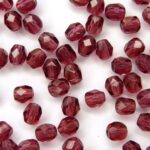 0070418 Fuchsia Facet 4 mm. 40 Pc.-0