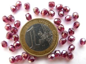 0070422 Fuchsia Luster Facet 4 mm. 30 Pc.-0